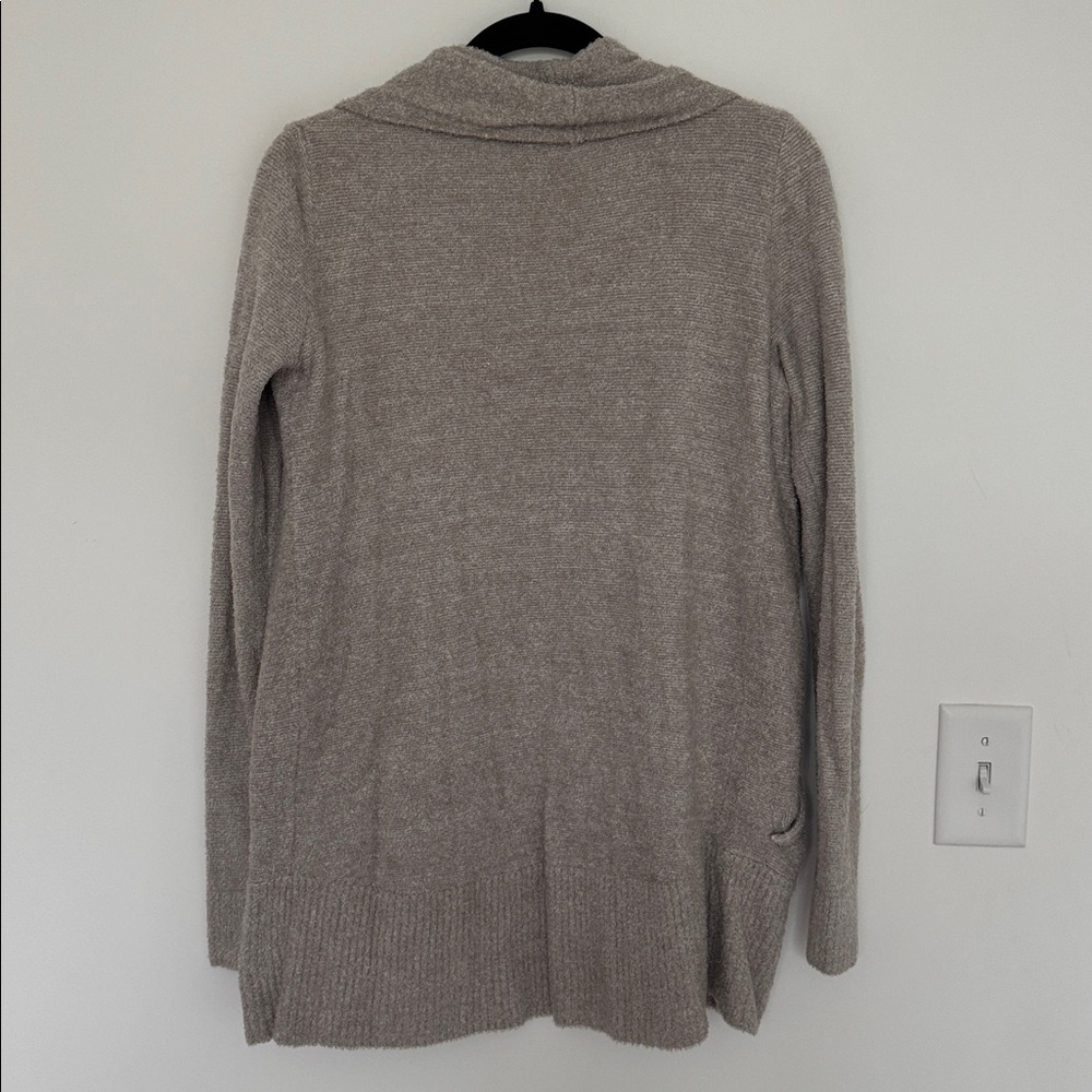 Barefoot Dreams CozyChic Lite Circle Cardigan Style 452, Taupe - Size XS/S - Picture 6 of 6